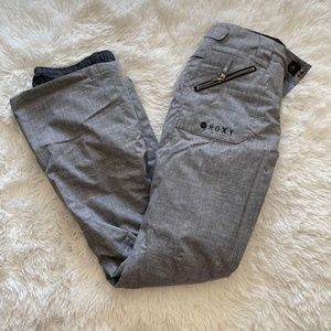 Roxy Women's Small Gray Ski/Snowboard Pants - Dry Flight Technology 10k